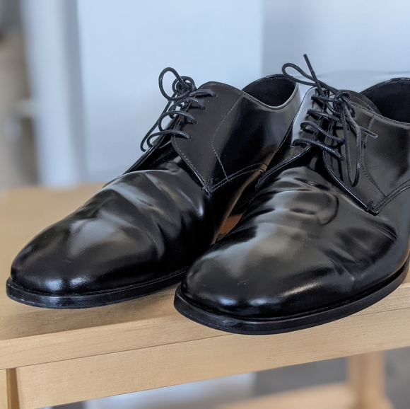 Prada Brushed leather derby shoes 9.5 - Picture 2 of 13